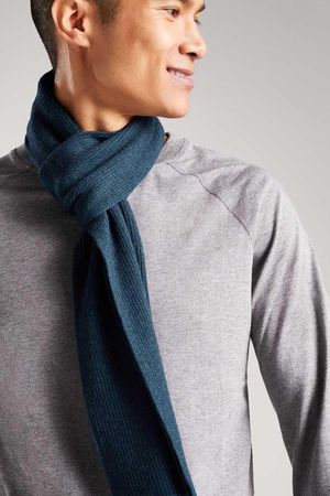 Mortimere Merino Bamboo Scarf in Ocean Teal