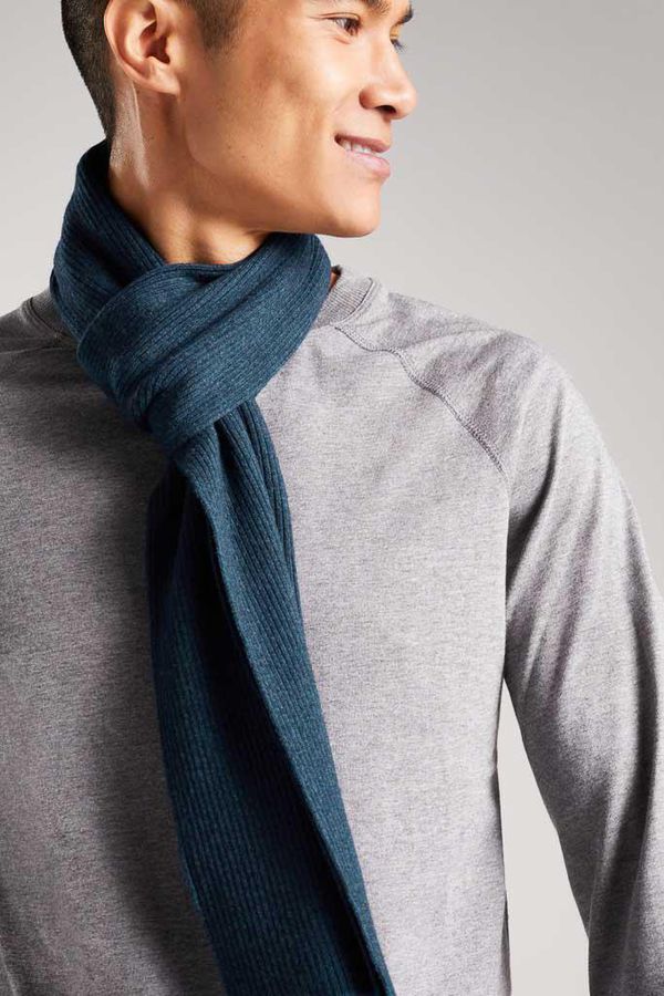 image of Mortimere Merino Bamboo Scarf in Ocean Teal