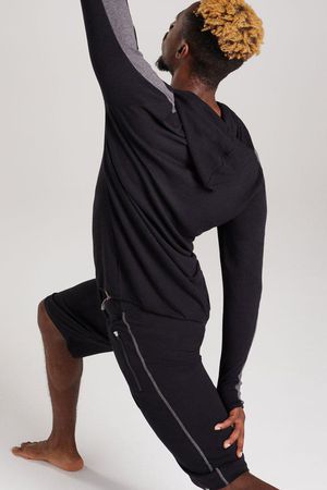 Mountain Bamboo Yoga Hoody in Black