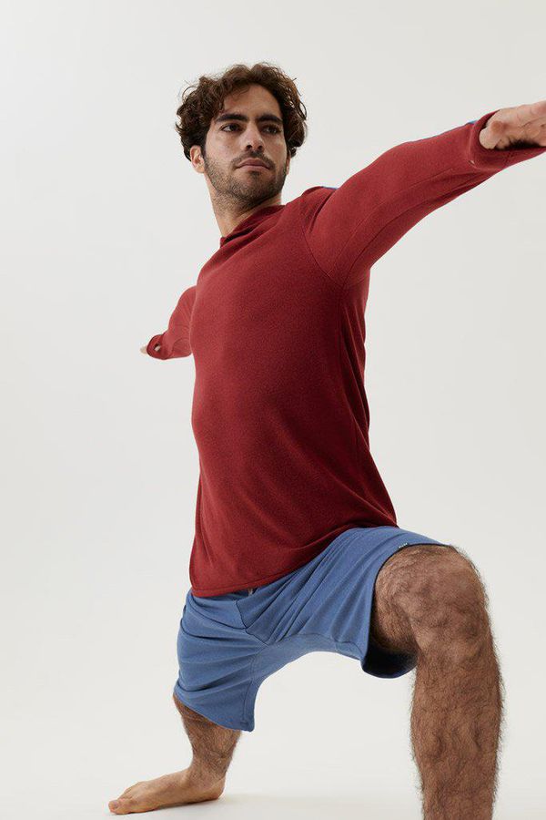 image of Mountain Yoga Bamboo Hoody in Russet Red