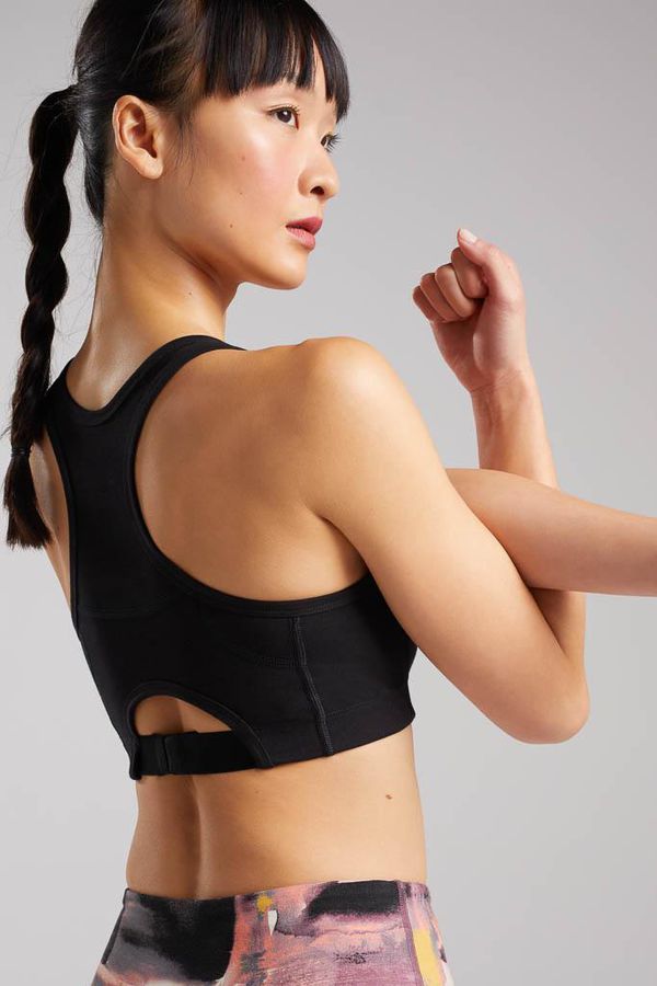 image of Challenge Bamboo Crop Top in Black