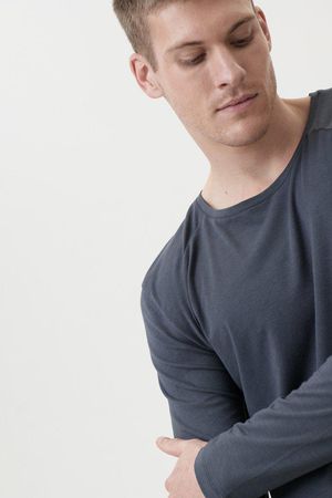 Origin Bamboo Long Sleeve T-Shirt in India Ink