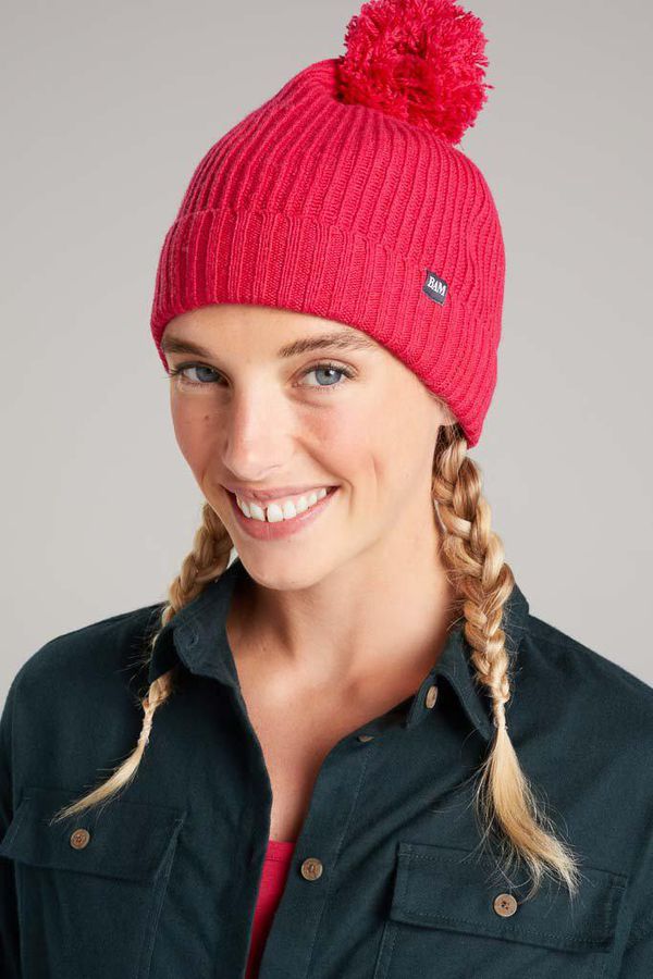 image of Thirlmere Merino Bamboo Bobble Hat in Persian Red