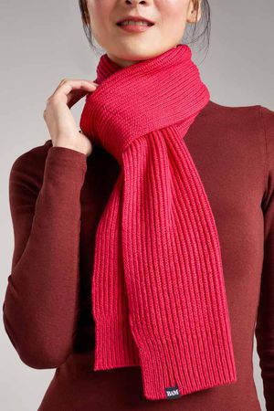 Thirlmere Merino Bamboo Scarf in Persian Red