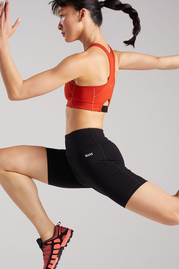 image of Enduro Bamboo Long Sport Shorts in Black