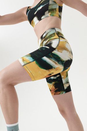 Enduro Bamboo Long Sport Shorts in Essence Print