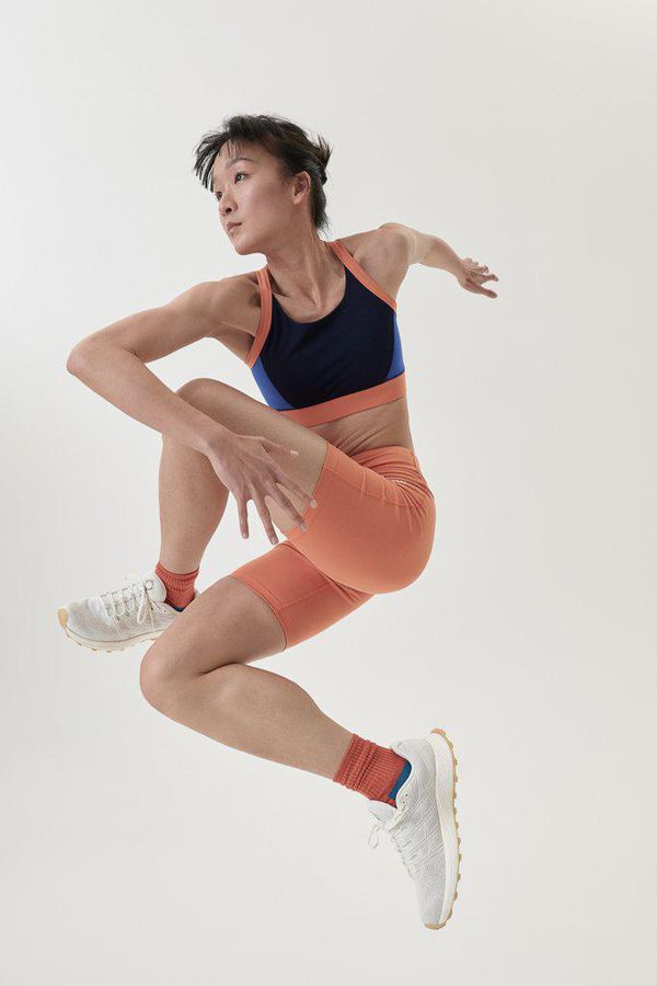 image of Enduro Bamboo Long Sport Shorts in Satsuma