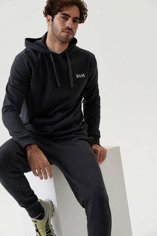 image of Buttern Bamboo Hoody in Charcoal Marl