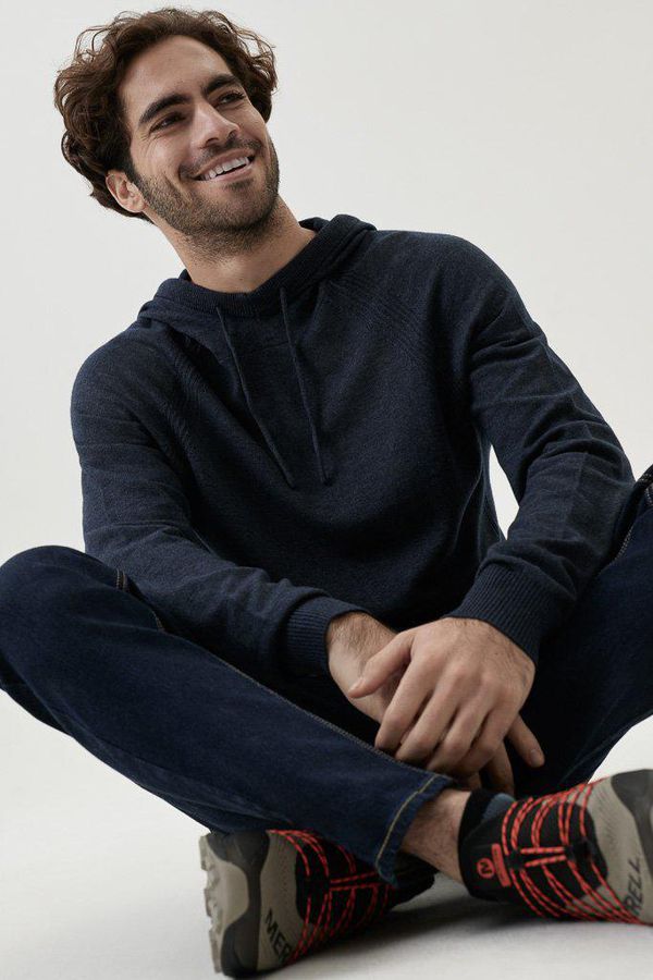 image of Brambling Knit Hoody in India Ink