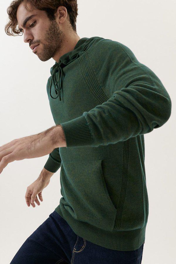 image of Brambling Knit Hoody in Pine Marl