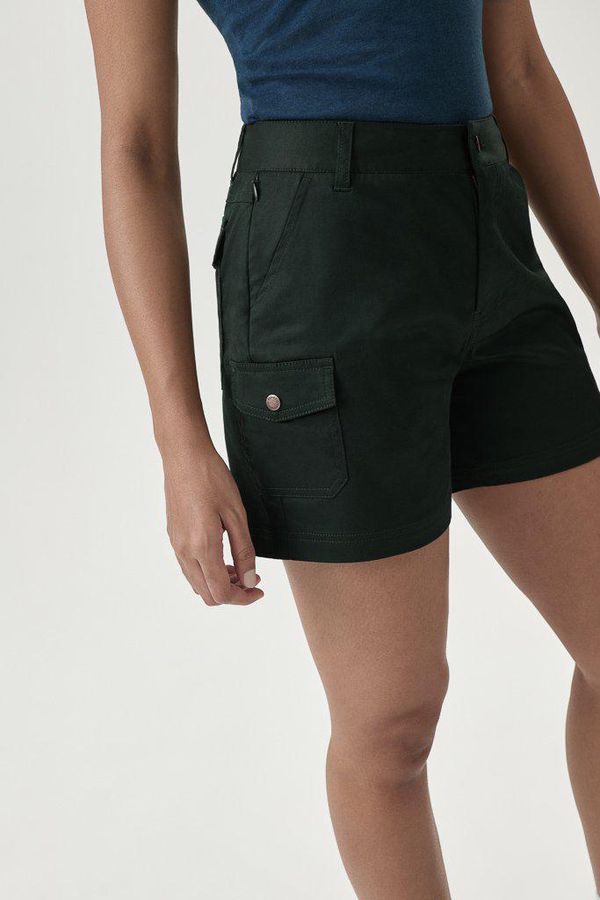 image of Siskin Cargo Shorts in Deep Emerald