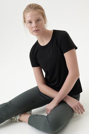 Origin Jersey Bamboo T-Shirt in Black