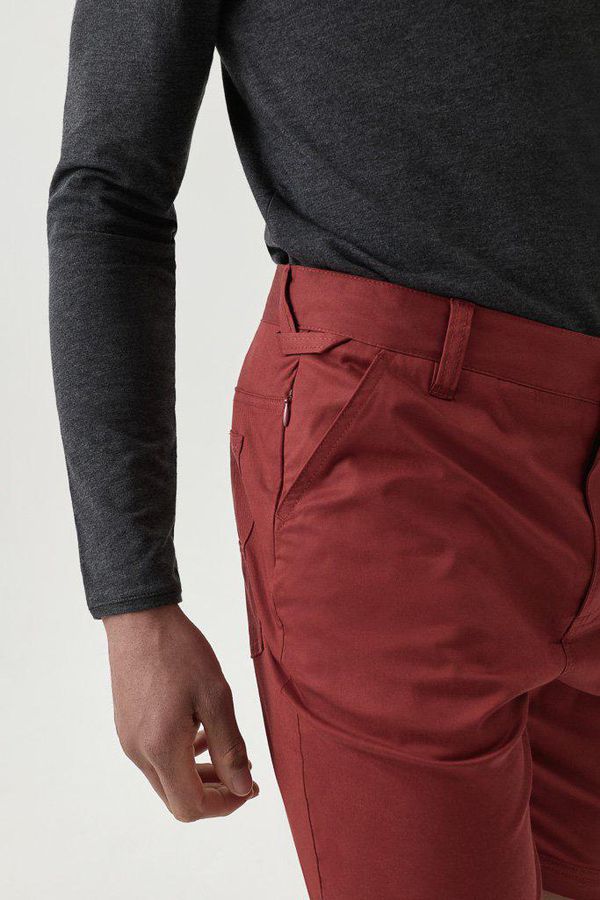 image of Finfoot Active Shorts in Russet Red