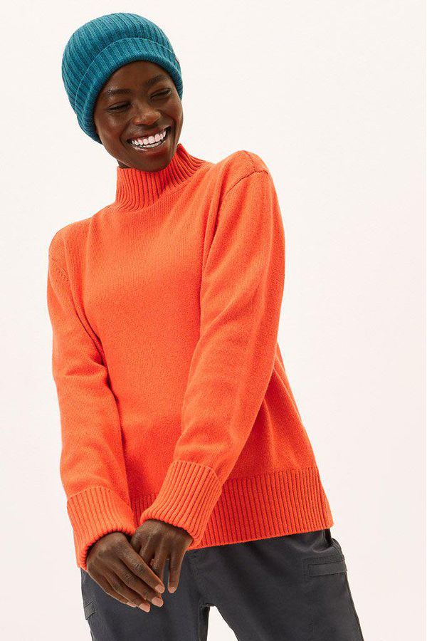 image of Waterdown Merino Boxy Knitted Top in Firework
