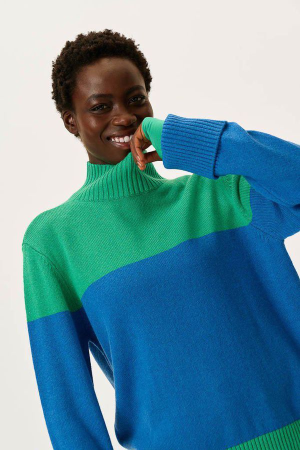 image of Waterdown Merino Boxy Knitted Top in Lawn