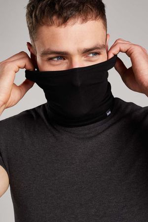 Luxe Bamboo Neck Tube in Black