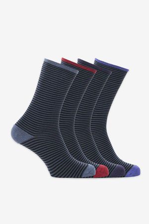 Bamboo Socks Buckland Pack 4 Pairs Black