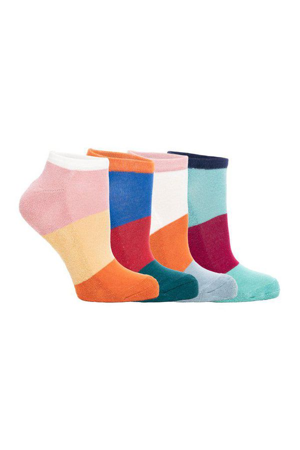 image of Bamboo Trainer Socks Abbotsham 4 Pack