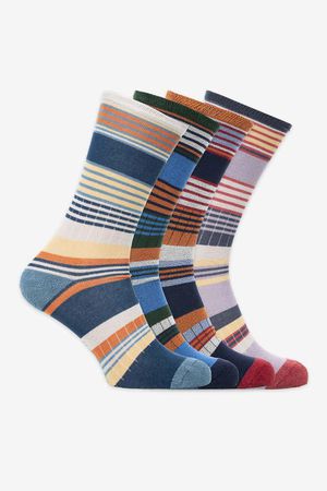 Bamboo Classic Socks Copplestone 4 Pack in Multi Colours