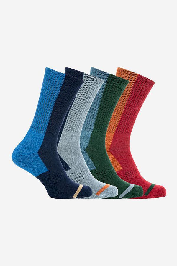 image of Bamboo Sport Socks Colourblock 4 Pack in Multi Colours
