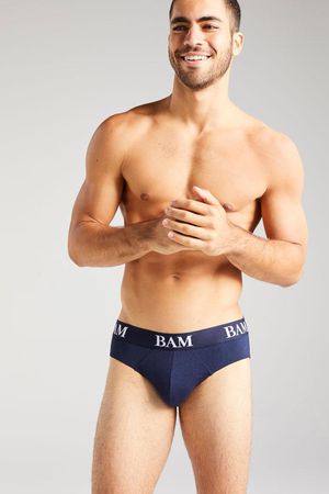 Jersey Bamboo Briefs in Navy Blue