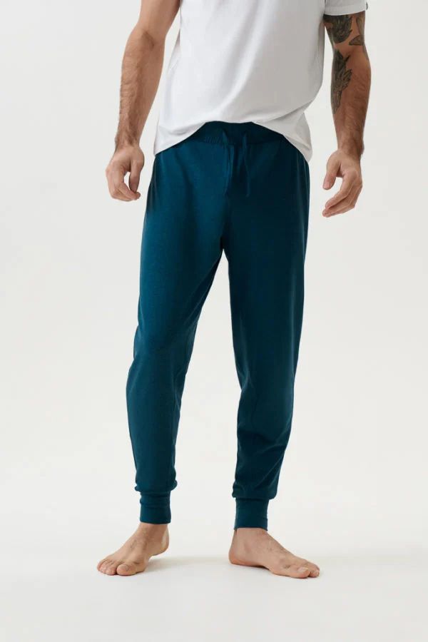 image of Bamboo Balance Pants in Ocean Teal Marl