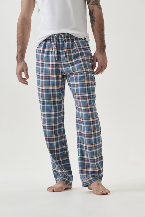 image of Origin Checked PJ Pants in Bluestone Check