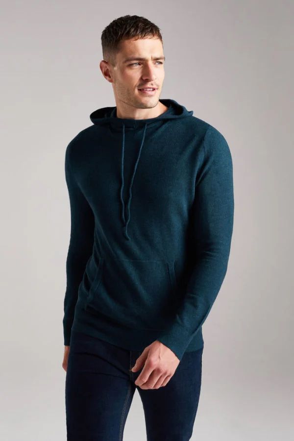 image of Rydal Merino Bamboo Knit in Ocean Teal Marl