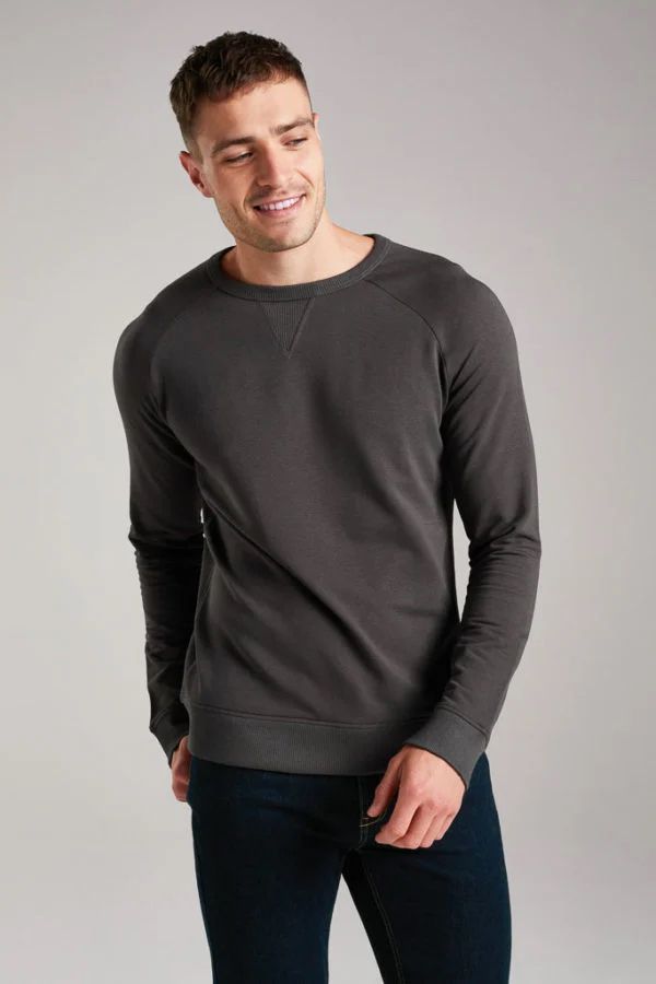 image of Carn Brea Bamboo Sweat in Swamp Green