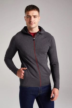 Lewannick Bamboo Sweat in Charcoal Marl