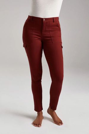 Roborough Bamboo Cargo Trousers in in Chestnut
