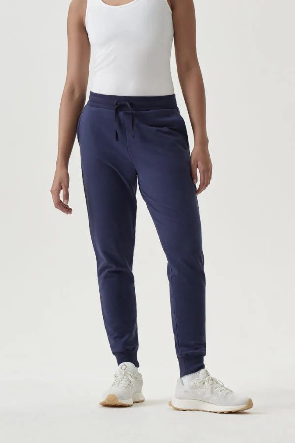 image of Origin Heavy Brushed Sweat Joggers in Purple Flint
