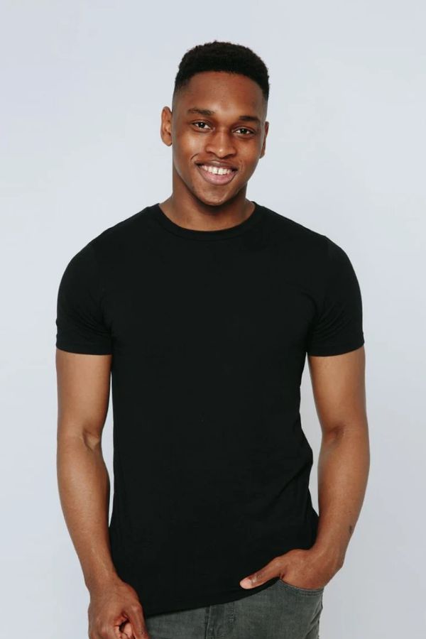 image of Plain Organic Cotton T-Shirt in Black
