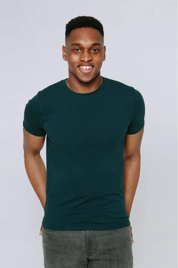image of Plain Organic Cotton T-Shirt in Denim Blue