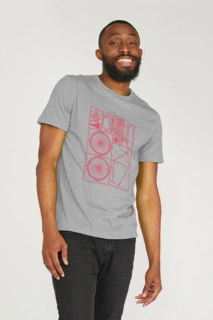 Bike Kit T-Shirt in Athletic Grey