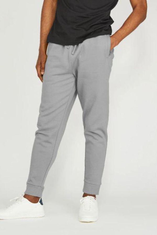 image of Organic Cotton Joggers in Athletic Grey