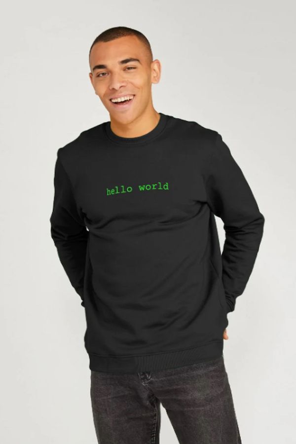 image of Hello World Sweater in Black