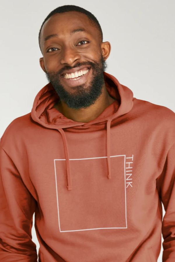 image of Think Outside The Box Hoodie in Rust