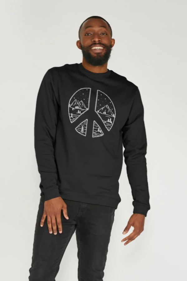 image of Peace in Nature Sweater in Black
