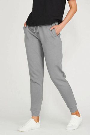 Organic Cotton Joggers in Athletic Grey
