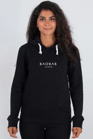 Baobab Avenue Logo Hoodie in Black