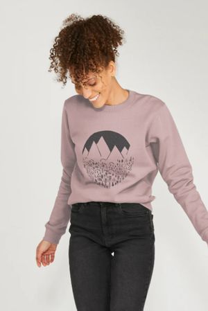 Snowscape Sweater in Mauve