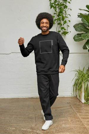 Think Outside The Box Sweater in Black