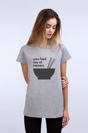 You Had Me At Ramen T-Shirt in Grey