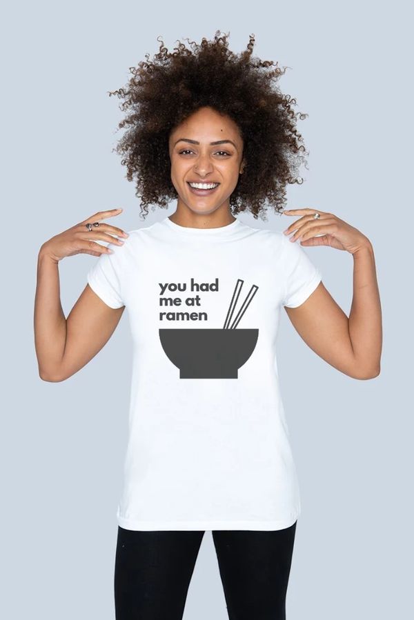 image of You Had Me At Ramen T-Shirt in White