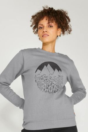 Snowscape Sweater  in Light Grey