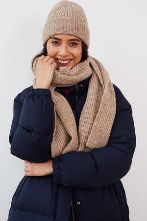 Sammie Merino Lambswool Scarf in Natural