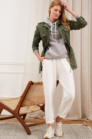 Drake Organic Utility Jacket in Light Khaki