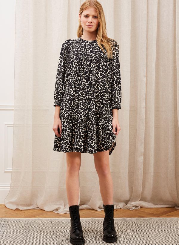 image of Enna Dress in Pale Leopard