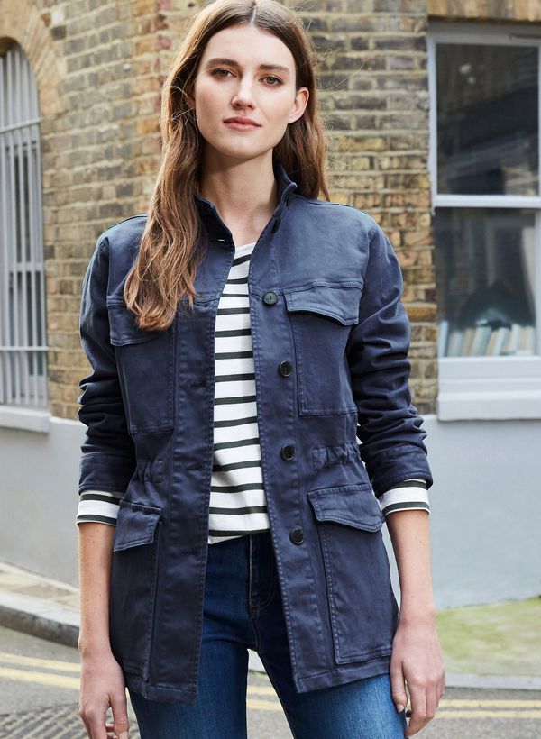 image of Ashridge Organic Jacket in French Navy